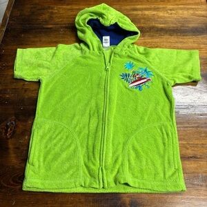 Little Tikes Green Terry Cloth Swim Cover Up Size 3T